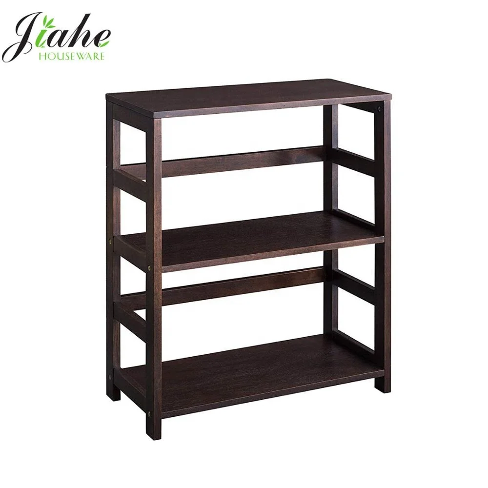 Bamboo 2 Layer Bookshelf Storage Rack Display Stand Brown