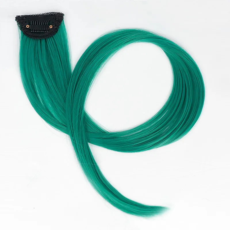 Монохроматический парик подвесной ушной краситель длинный прямой зажим для волос цветные неоставляющие следов волосы наращивания центрифуга женский