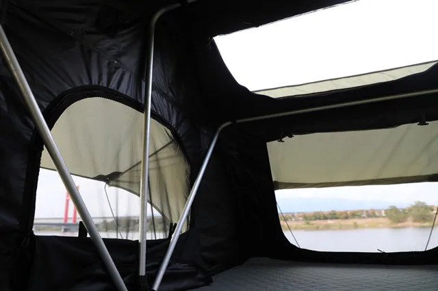 OEM Polycotton Foldable Roof Top Tent Outdoor Quality Soft Shell Waterproof Camping  Rooftop Tent