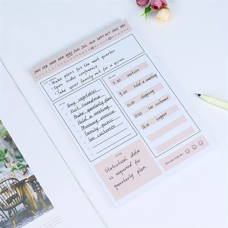 Custom Stationery Notepad Writing Paper Business Note Pads A5 Lined Memo Pad