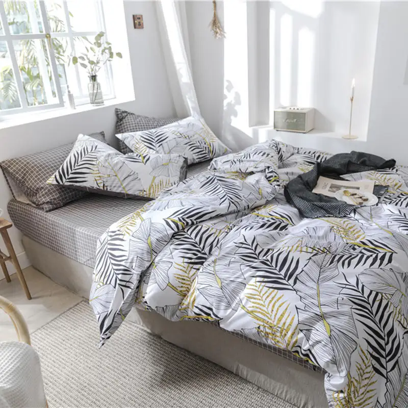 Queen size cotton printed Duvet Cover Set Wholesale Bedding Set Home Textile