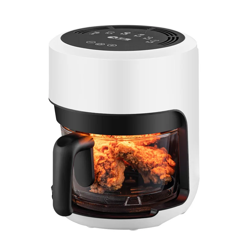 2.5l No Oil Mini Non-stick Hot Electric Glass Air Cooker Fryers,Visual Air Fryer