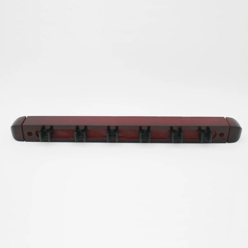 Wooden 6 Holes Billiard Snooker Pool Cue Rack on Wall for Sale