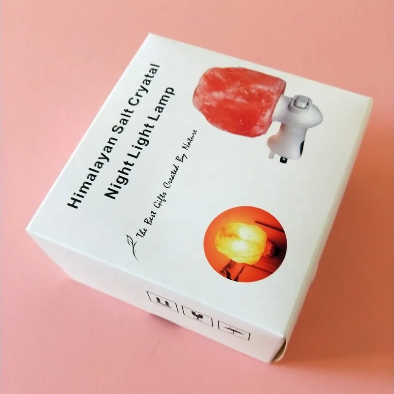 Himalayan Natural Salt Lamp Night Light / Wall Plug Mini Salt Wall Light