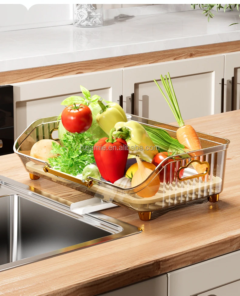 Plastic dish drying rack with cutlery holder drainboard tableware storage  organizer rack shelf