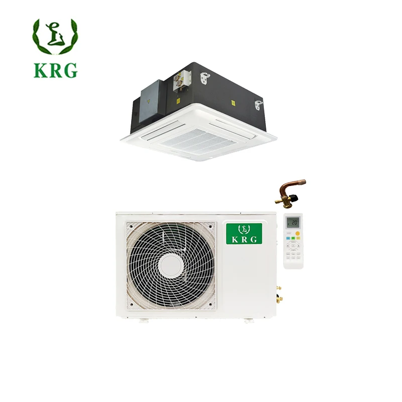 Air Conditioner Cassette Type 18000btu 5000W Cassette air Conditioner Ceiling Cooling Heating Light Commercial Ac