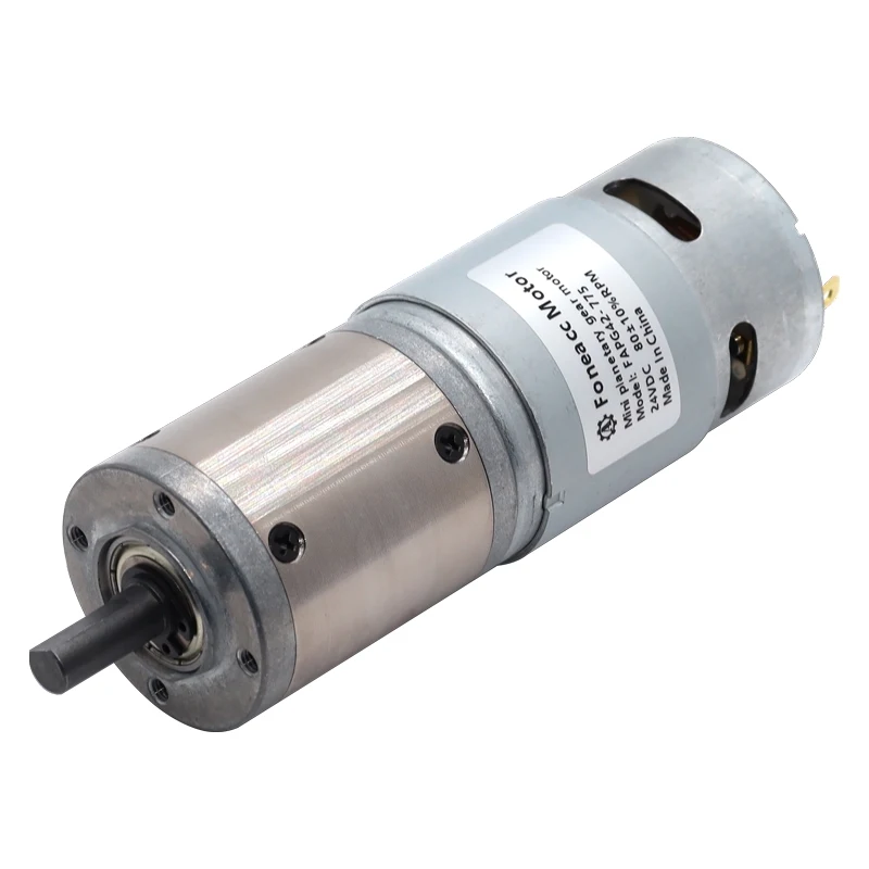 FAPG42-775 3V to 24V OD 42mm mini metal planetary geared carbon brush dc electric motor from China manufacturer Foneacc Motor