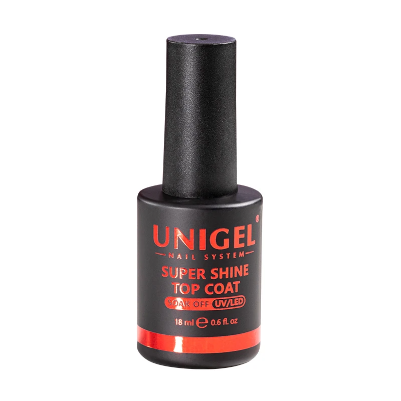 Unigel OEM Private Label 15ml Gel Polish Top  Long Lasting Super Shine Top Coat UV Gel Top Coat