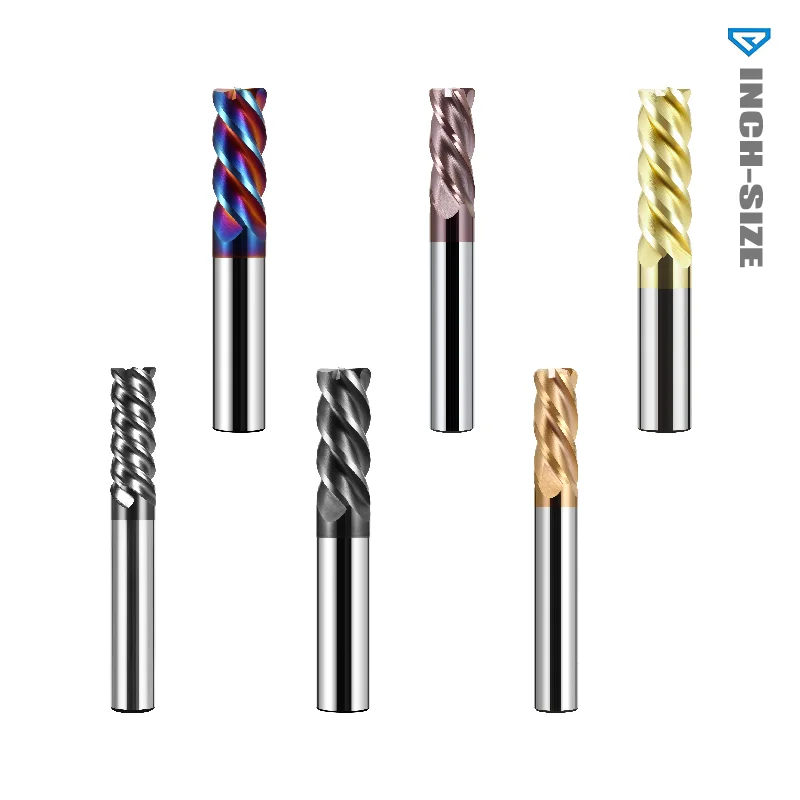 HARDVIK CNC All Sizes Solid carbide Corner Radius End Mill cutting Tungsten Steel Coated ODM OEM for stainless steel cast iron