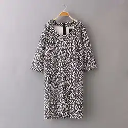 Товар на складе по европейской шкале размеров для женское трикотажное платье из лакированной кожи Большие размеры все в наличии одежды вязаное платье