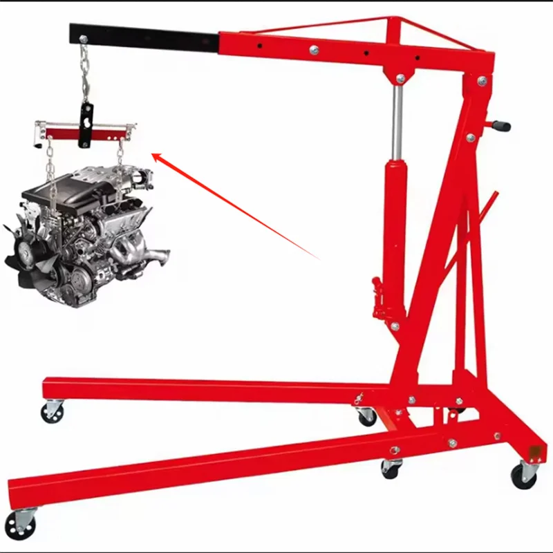 High Quality 1.5m Engine Supporting Beam 4000lbs Car Engine Support Bar Folding Engine Crane For Car