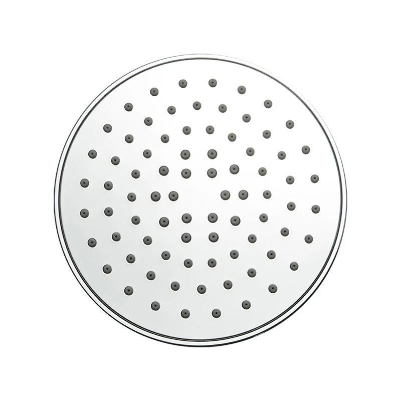 Factory Direct Sales Good Quality Bathroom Round Shower Head ABS Plastic Chromed Overhead Shower Head