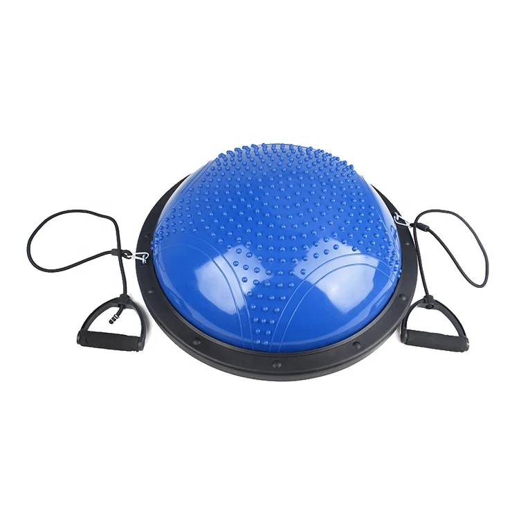 2021 New movement Massage point wave speed ball-46cm latex anti burst balance half yoga ball