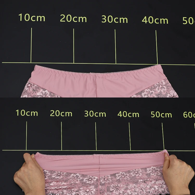 UOKIN Women nylon spandex bikini panties witn full lace back mix  solid colors white and pink panty  sexy Transparent underwear