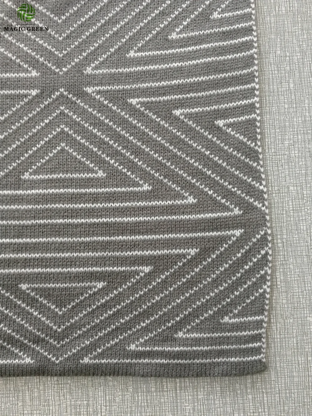 max 230cm width  zero defect top quality 100% acrylic cotton organic Geometric Aztec zig  knit square  plaid throw blanket