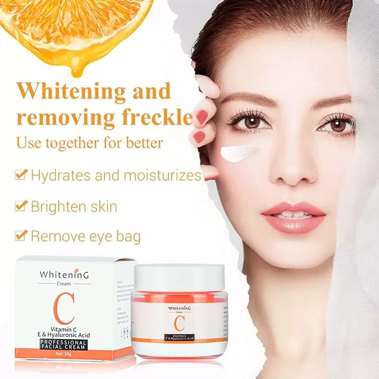 Best Selling Hyaluronic Acid VC Facial Cream Moisturizing Anti-Wrinkle Anti-Aging Firming Vitamin C Whitening Face Cream
