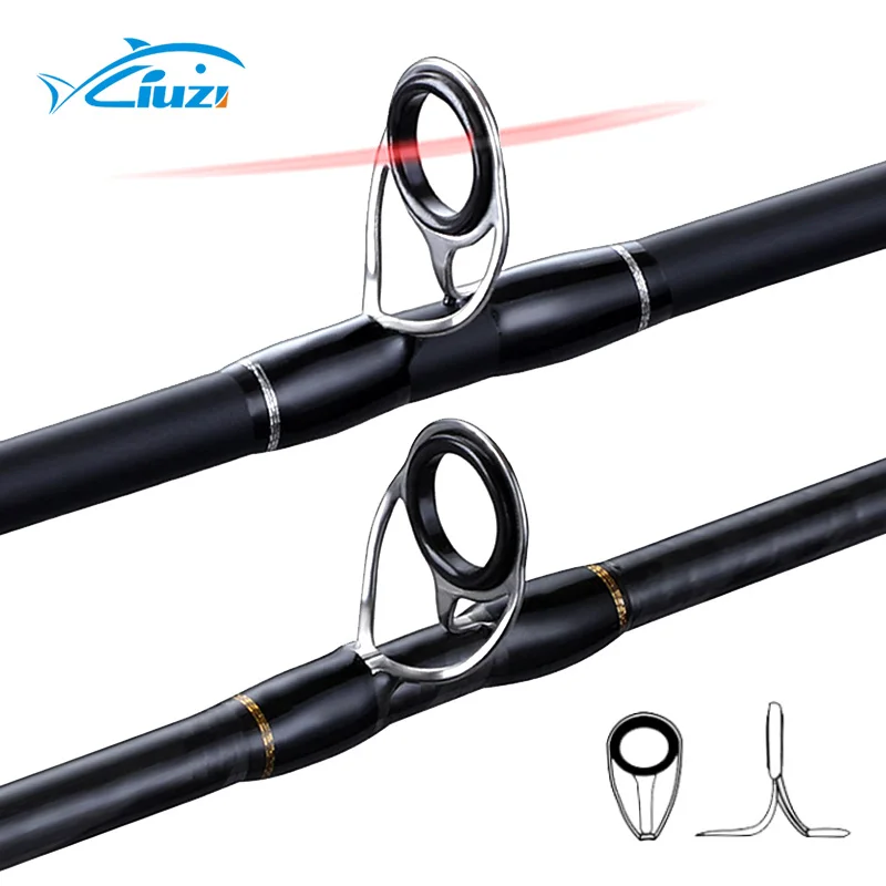 Cheap carbon 2 bait bait fishing rod rotation rod cast sticks are ready