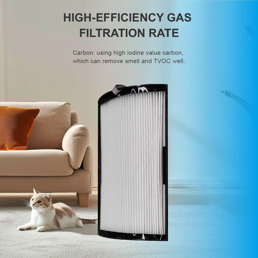 High Quality HEPA Filter Set For Hunter Air Purifier HPF500 HPF520 Tower Air Purifier Accessories