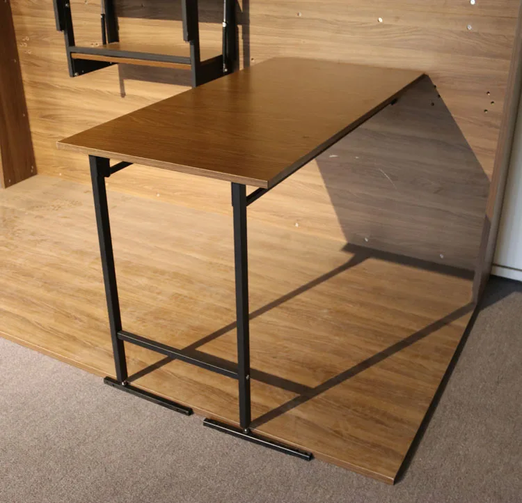space saving furniture folding dining table fold down wood wall table