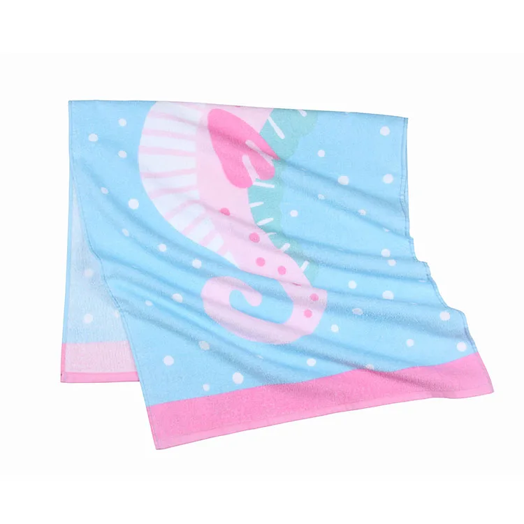 Fancy Design Custom Printed 100% Cotton Sand Free Beach Towels