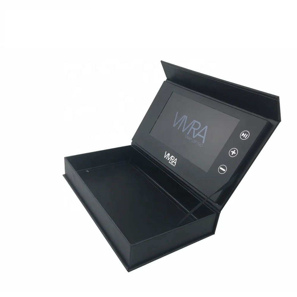 Cote Luxury Paper Craft With Lcd Display Wholesale Wedding Invitation Box