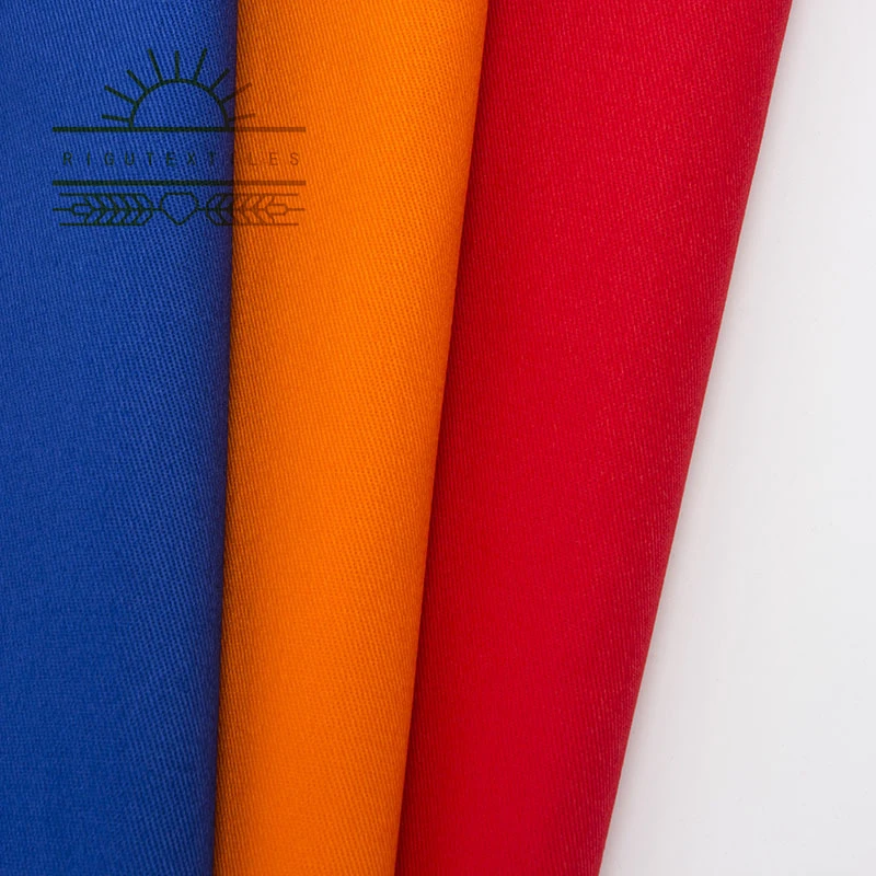 RIGU TextilesFactory Direct Sale work suit fabric cvc T/C 65/35 21*16 128*60 twill polyester cotton fabric for uniforms