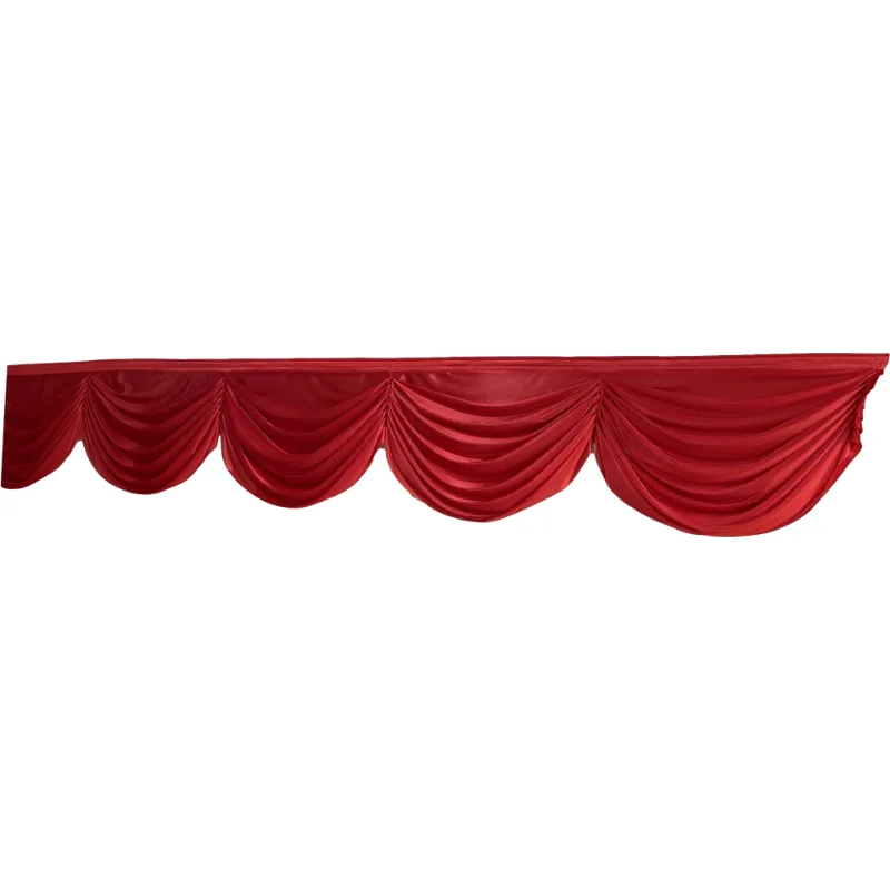 6ft swag table skirt wave decoration for backdrop wedding stage decor party drapes swag silk fabric curtain