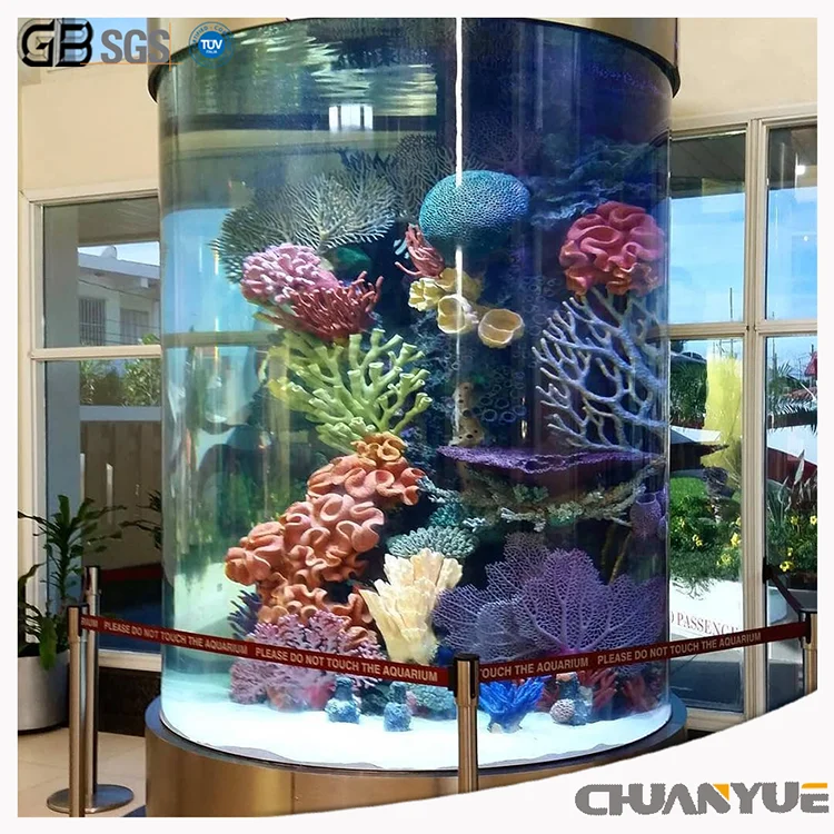 Aquarium Simple Style Cylinder Isolation Acrylic Fish Tank acrylic plexiglass sheet