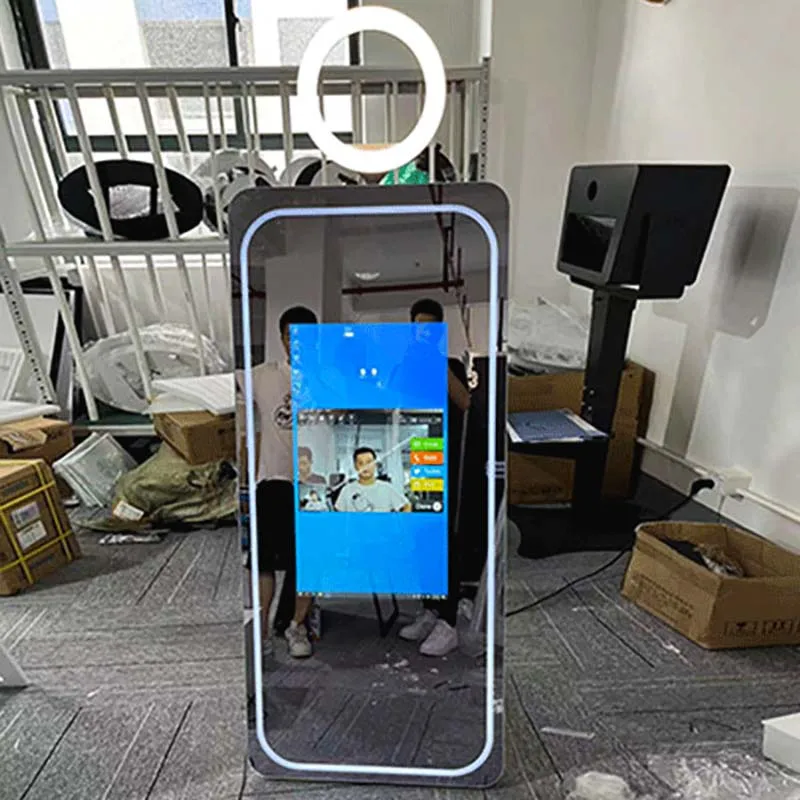 2022 Newest 65 Inch Interactive Selfie Photo Booth Mirror Video and Free Accessories Compatible with Camera and SLR