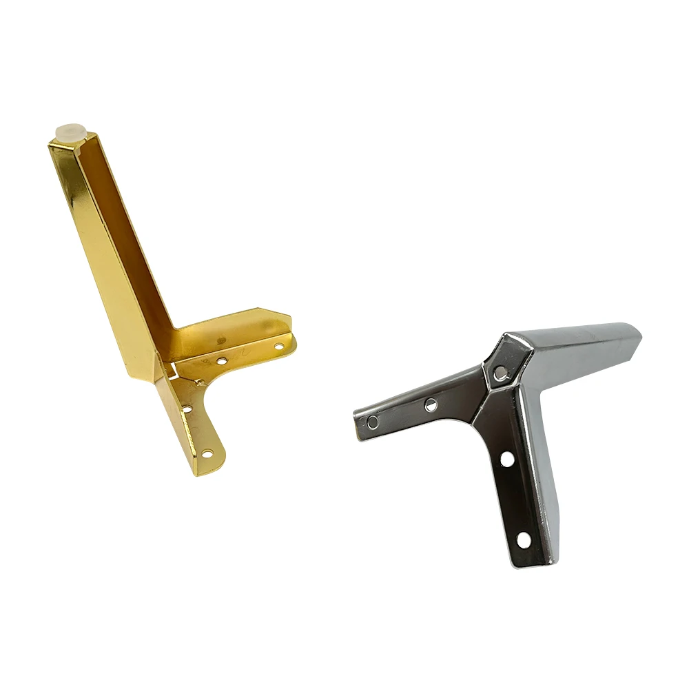 Pinlong Gold Cabinet Base Leg Table Bed bedside Furniture Feet  Desk Couch Leg Iron Furniture Sofa Support Legs