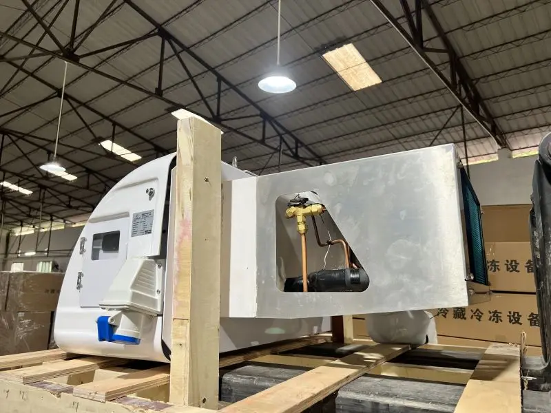 Hot sales in Euro USA AC110V AC220  Small Mobile Refrigerator Trailer Cooler Box Complete Mobile Coldroom
