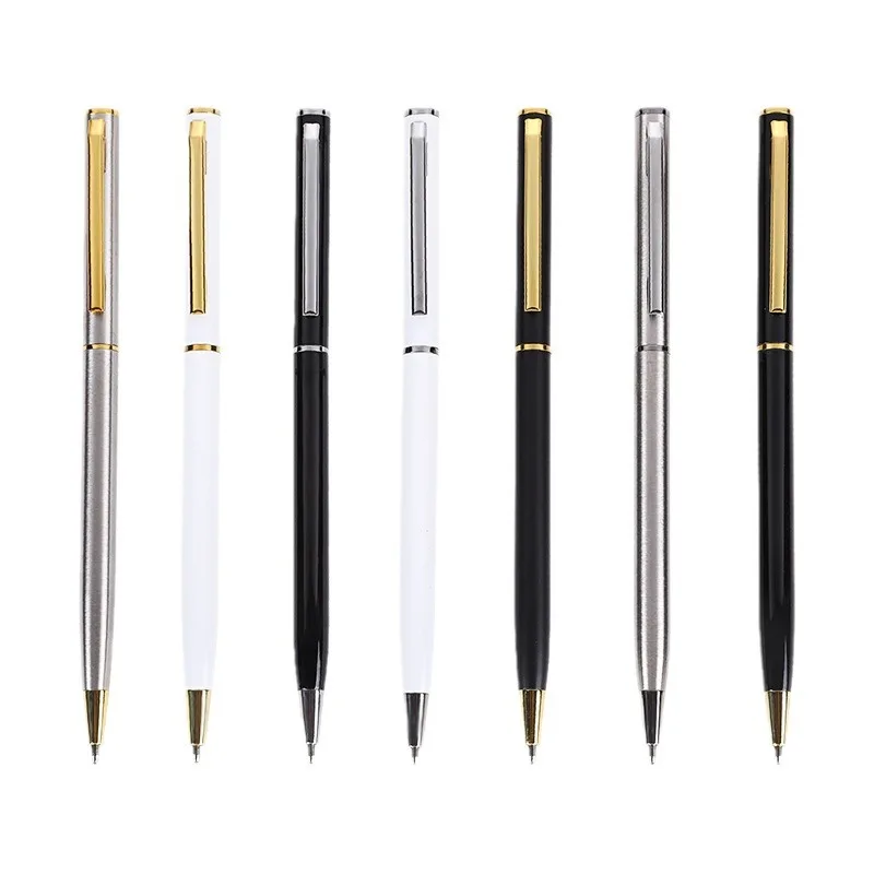 BSBH 2024 New Trend Luxury Ballpoint Pen Business Metal Slim Logo Pen Custom Gifts Office Advertising Metal Ballpoint Pens