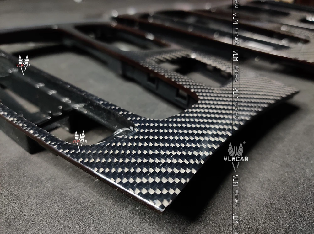 Carbon fiber interiors for BMW X5 X6 F15 F16 Instrument panel trim  strip Central control cover