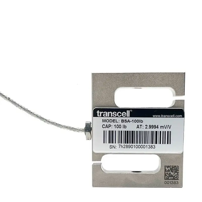 Transcell BSA Force Measuring Machine S-Type Dual-Use Pulling & Pressing Load Cells 100lb 250lb 25MT Force Sensor