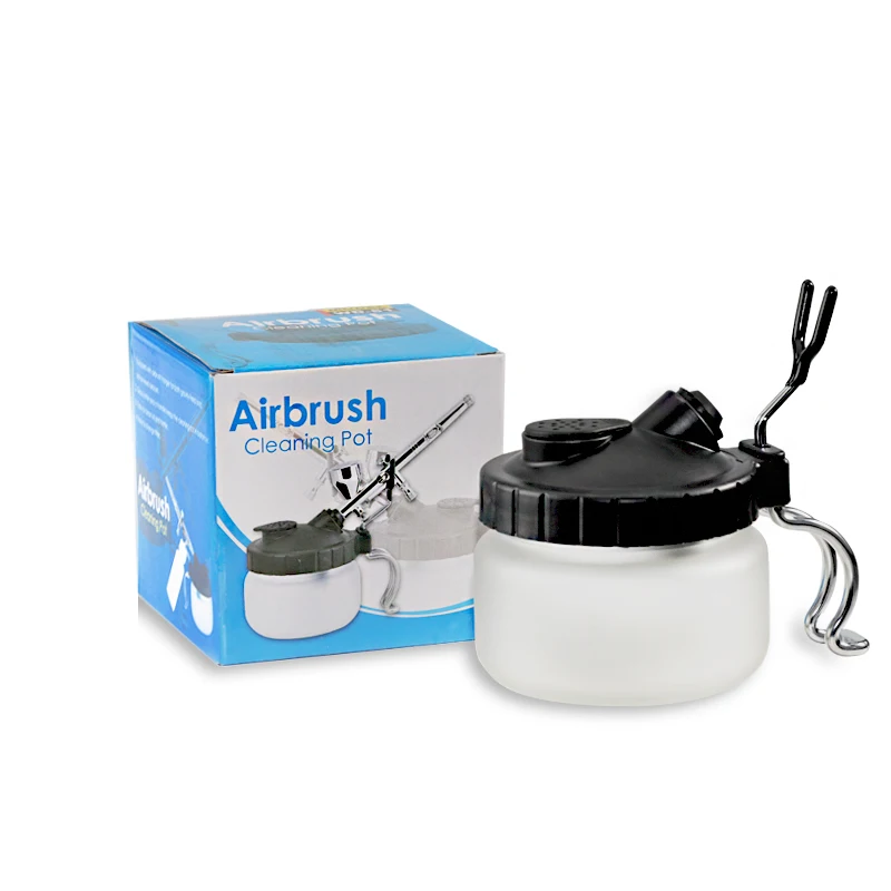 LinhaivetA air brush washing cleaner accessories set airbrush cleaning pot