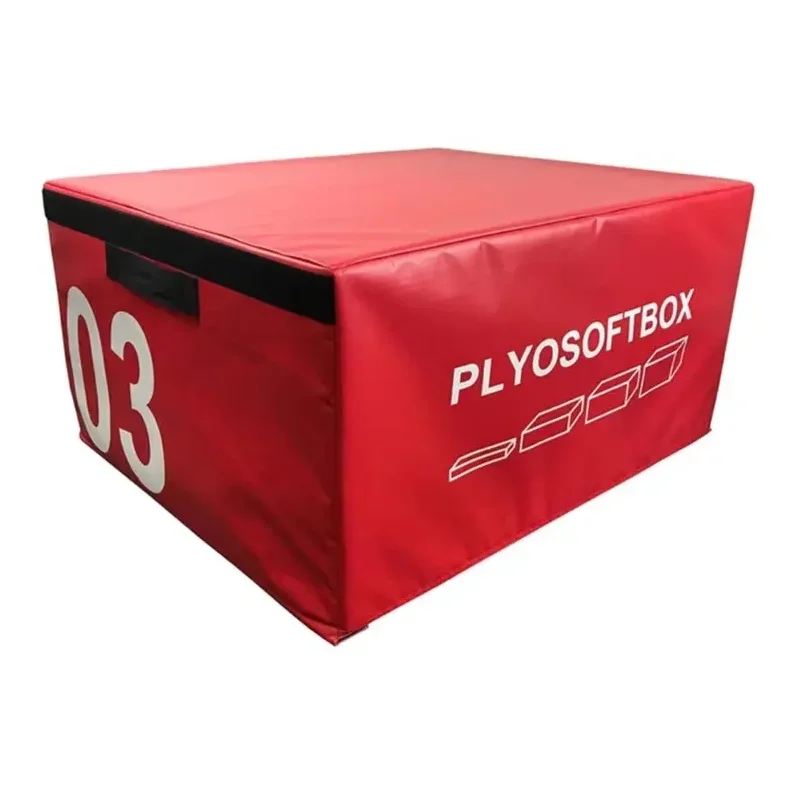 Jumping Plyo Box with 4 Different Heights 15cm/30cm/45cm/60cm Gym training Soft Foam Plyometric Box