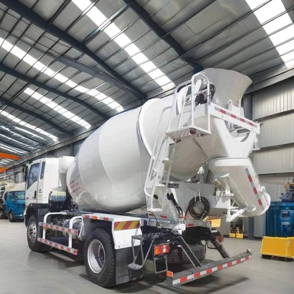 Sinotruk HOWO 4*2 Left Hand Drive 160HP Diesel 4/6/8cbm Capacity Construction Concrete Mixer Truck