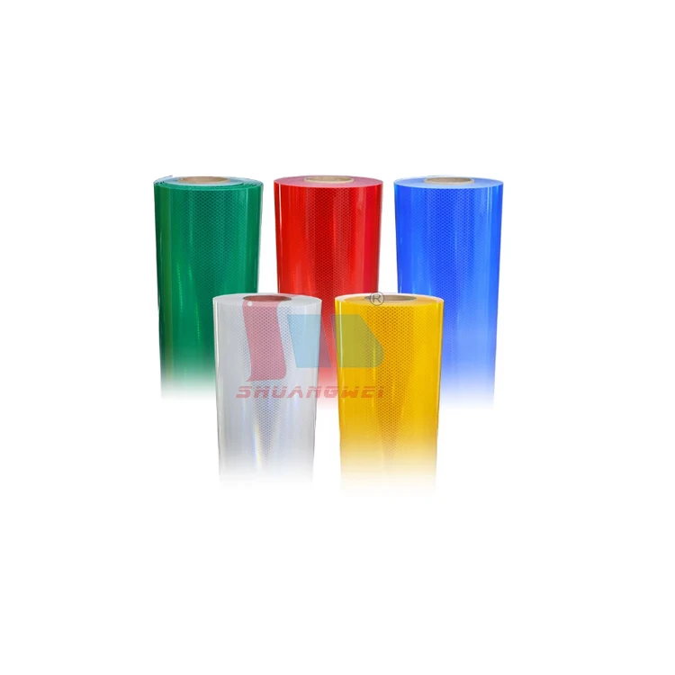 Self Adhesive Sign Plotter cutting Reflective Sheeting Film Roll Reflective Tape for Traffic Safety Outdoor Signage