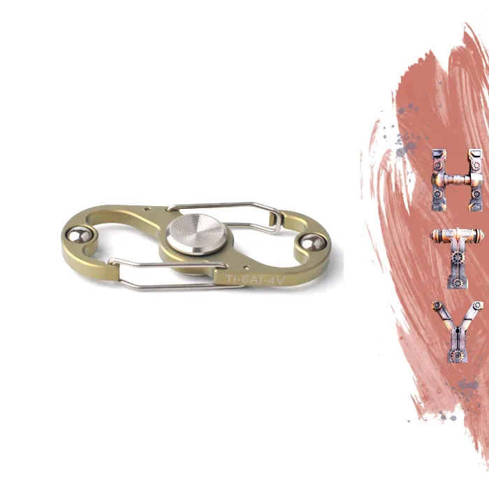 OEM EDC titanium alloy multipurpose game hand fidget spinner