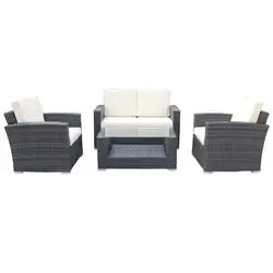 factory wholesale European style Italian design High End rattan garden furniture custom Living Room sofa set