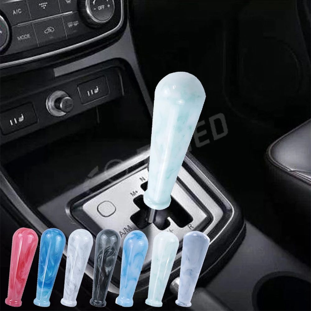JDM Racing Styling Resin Pearl Shift Knob Cool Dildo Marble Car Gear Shift Knob 15CM Universal Car Interior Parts