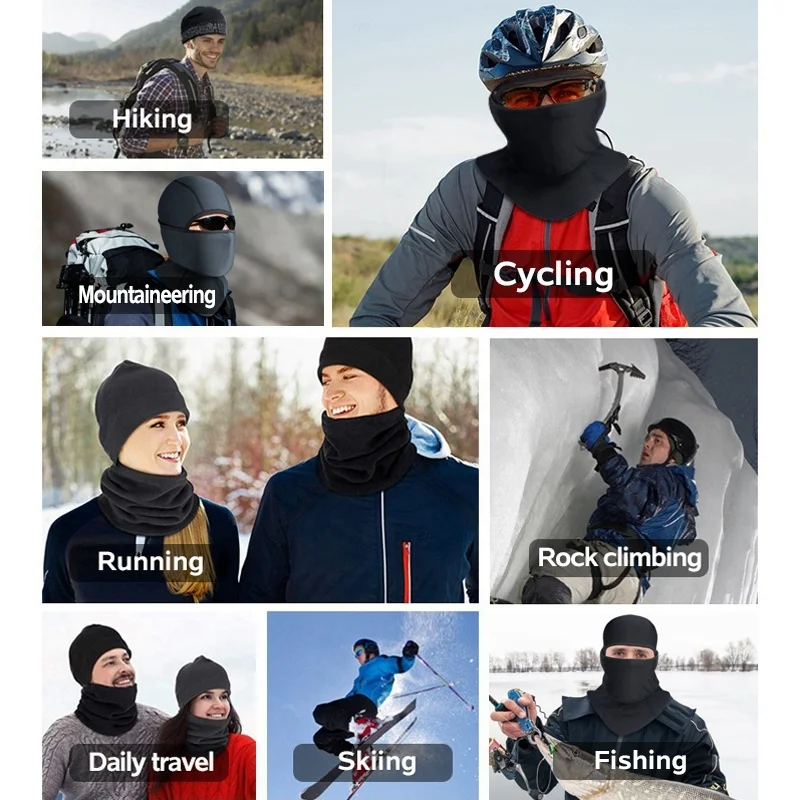 Men Running Fitness Headwrap Custom Sublimation Detailed Headband Basketball Balaclava Bandana Cycling Headwear Winter Face Hat