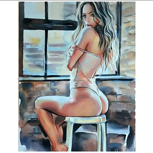 Diamond art 5D nude woman art painting diy diamond painting wall pictures wall art living room sexy girl photo naked painting