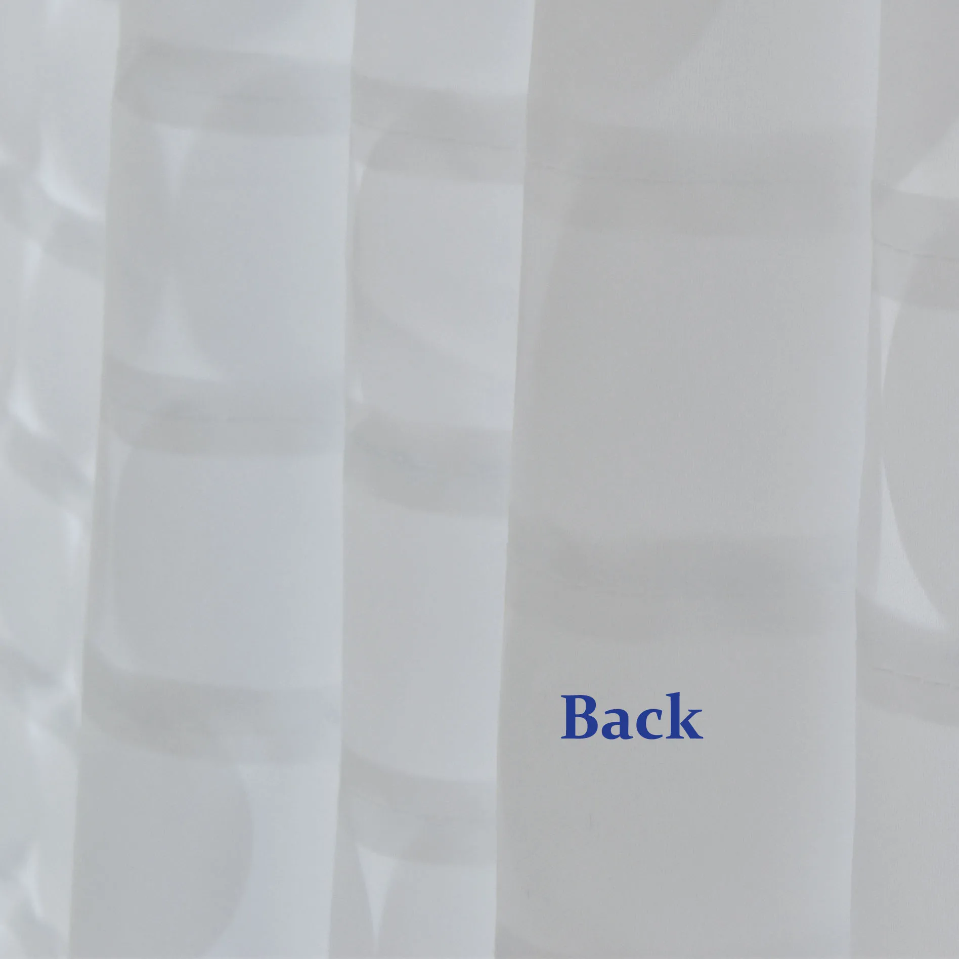 Modern Luxury Design Polyester Waterproof Fabric 3D Cover The Whole White Shower Curtain With Circle