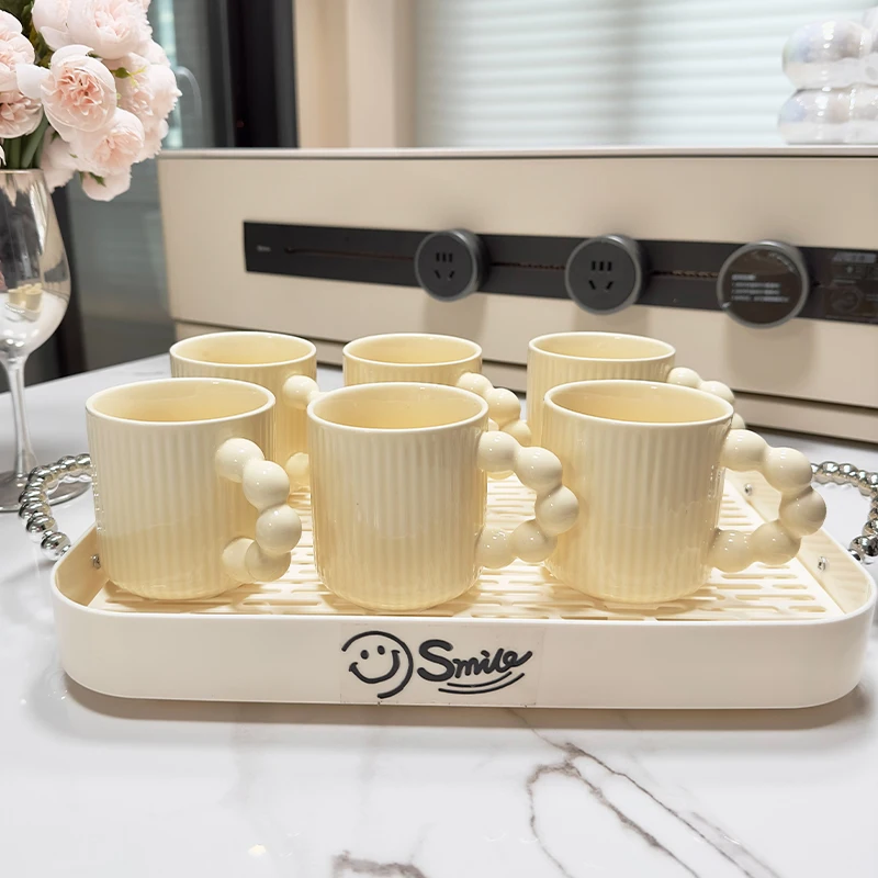 MAIMAI Exquisite Afternoon Tea Ceramic Cup Household Tea Set Gift Box High Beauty Tea Pot Set with Hand Gift