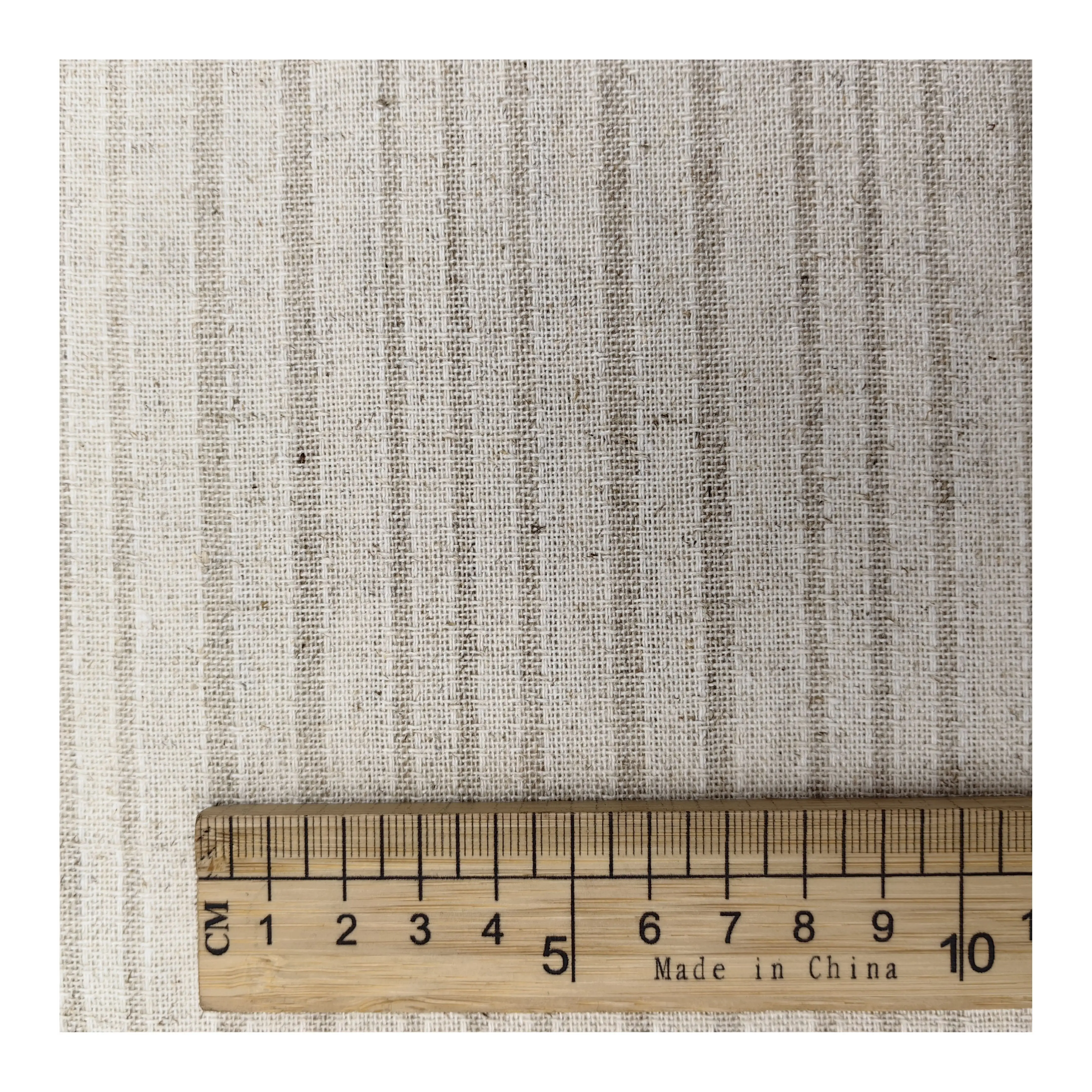 Inexpensive Factory Supplying wholesale natural Linen Fabric stripe WovenFabric Soft Touch Natural Dye Plain eco-friendly fabric