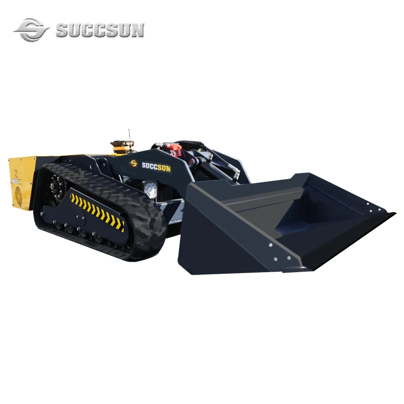 Electric micro loader suitable for narrow space operation turning in place wireless remote control small electric loader