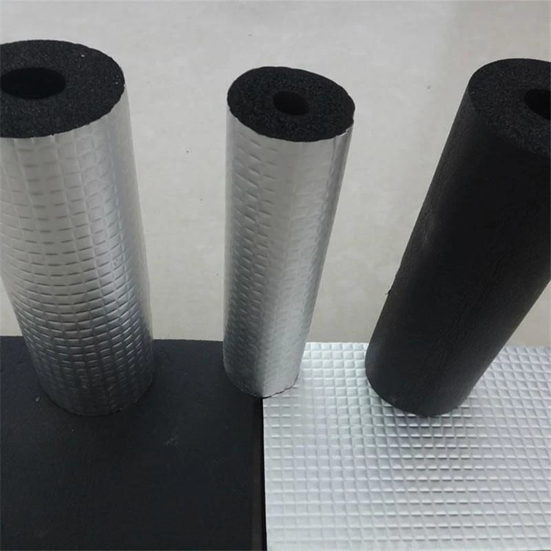 Open Self-Adhesive Water Pipe Antifreeze Insulation Aluminum Foil Rubber Foam Pipe