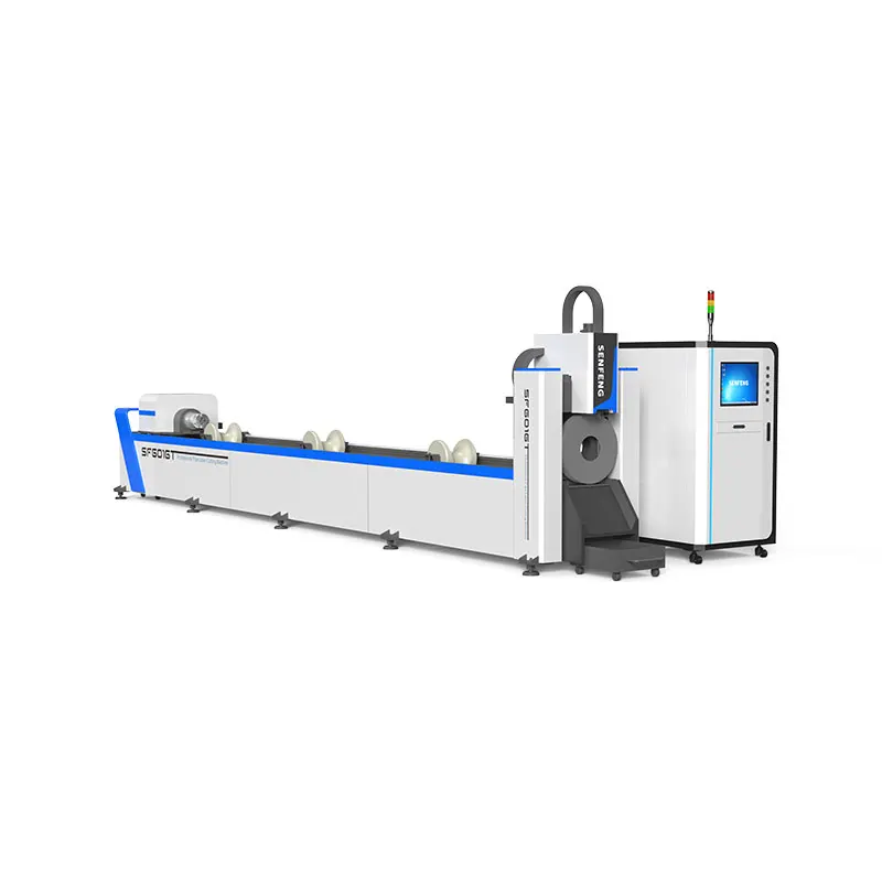 New model SF6016T automatic metal tube laser cutting machine