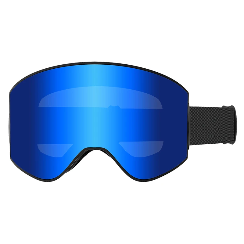 Magnetic ski goggles cylinder high definition large field of view anti-fog, snow and UV ski equipment